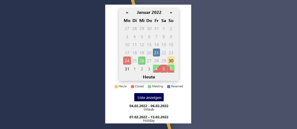 Reservation Calendar Pro