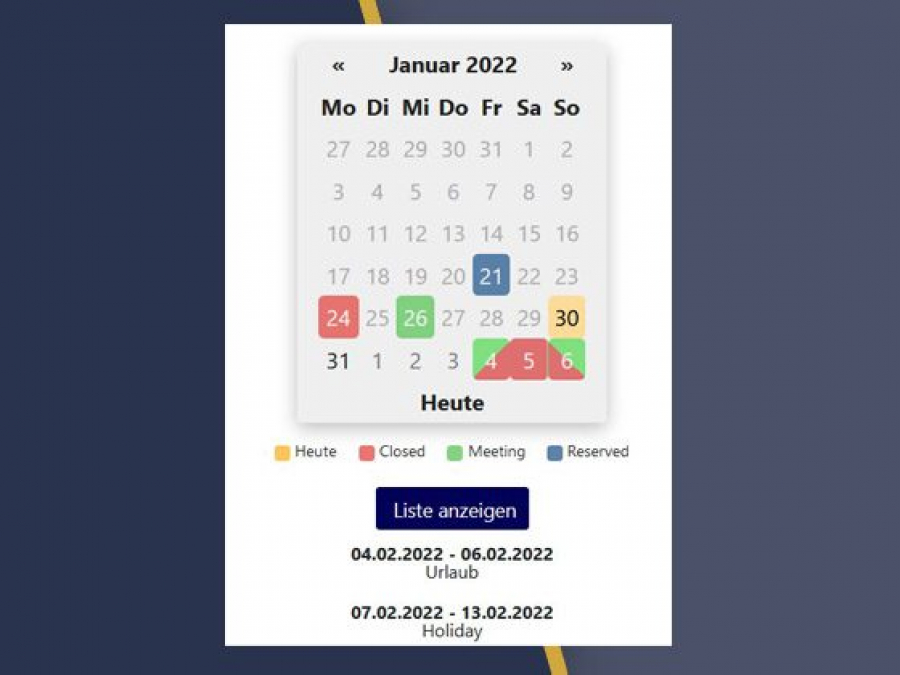 Reservation Calendar Pro